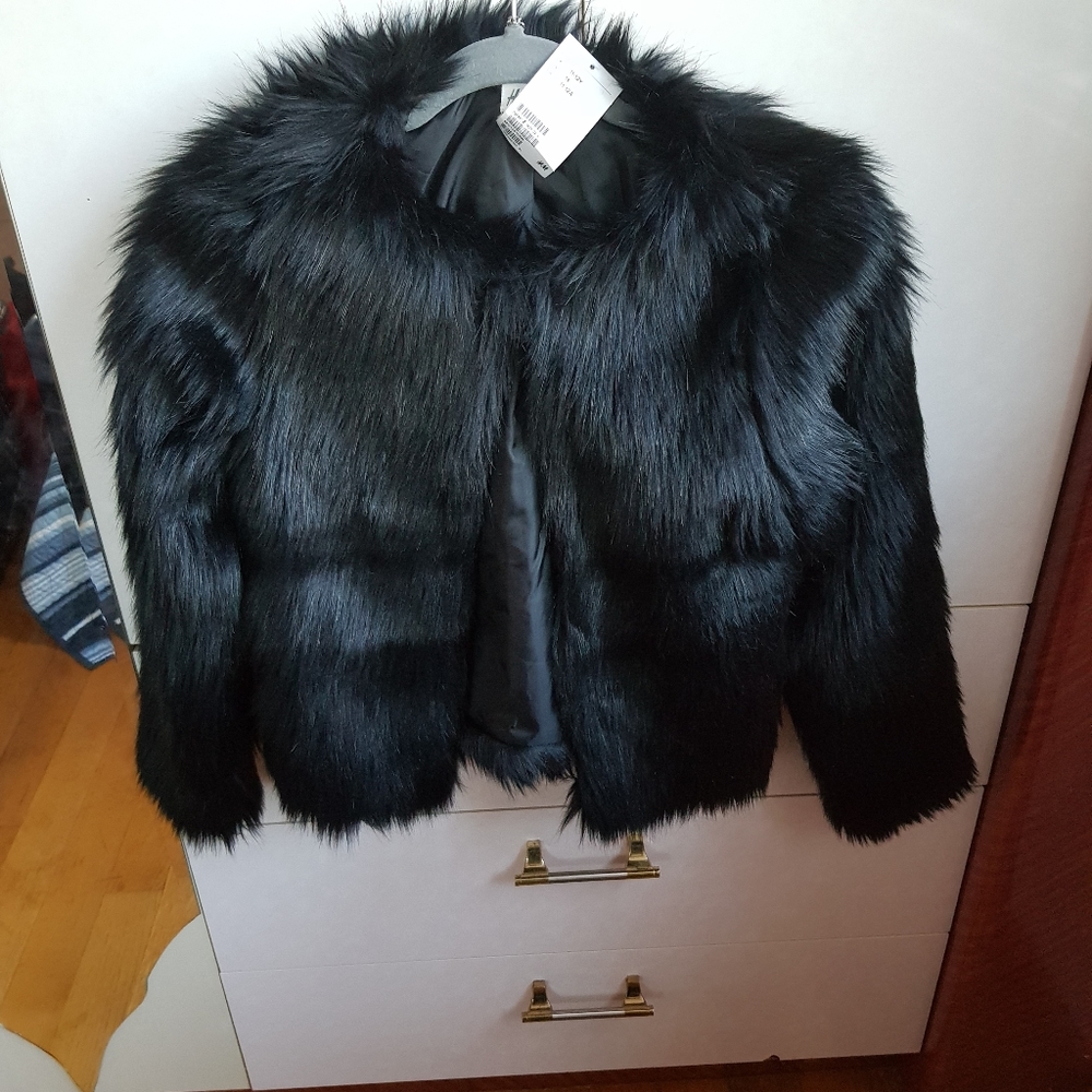 H&M fur coat